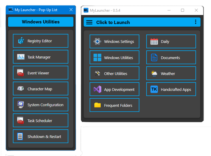 My Launcher версия 0.5.13