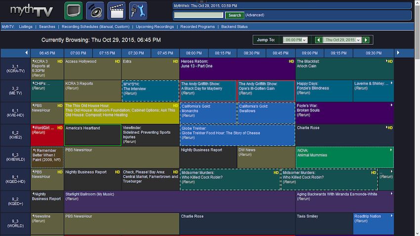 MythTV версия 33.1 для Linux