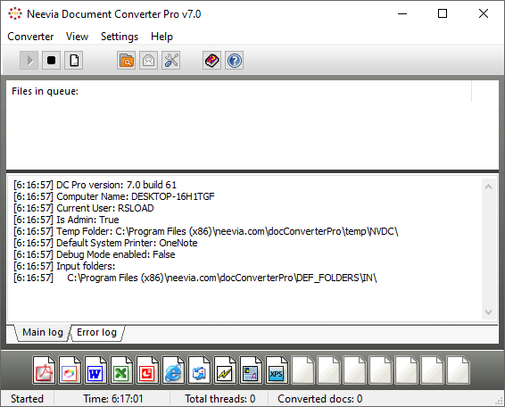 Neevia Document Converter Pro версия 7.6.0.258