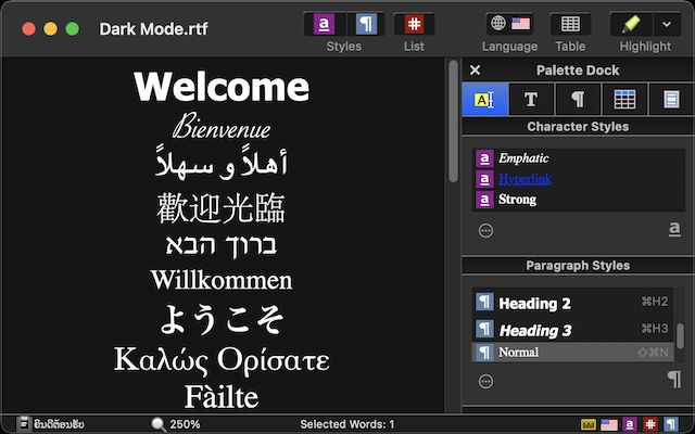 Nisus Writer Express версии 4.3