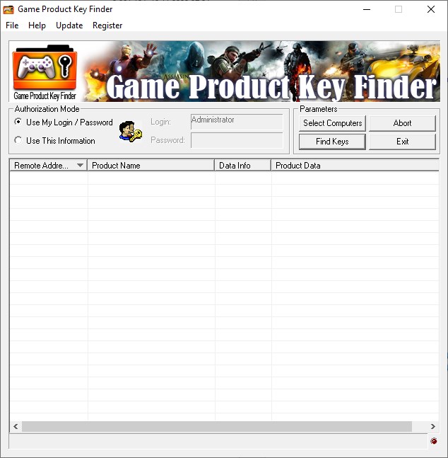 Nsasoft Game Key Finder версия 1.4.0