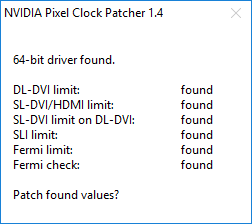 NVIDIA Pixel Clock Patcher версия 1.4.16
