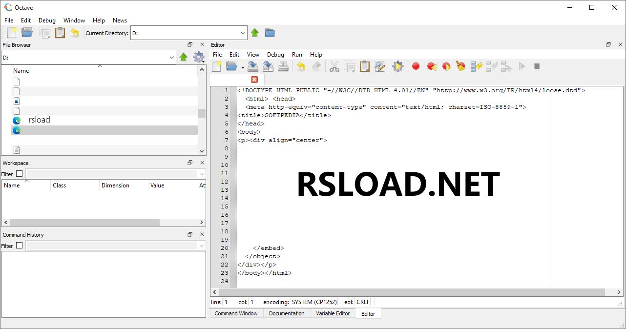 Octave 9.3.0 для 64-битных систем