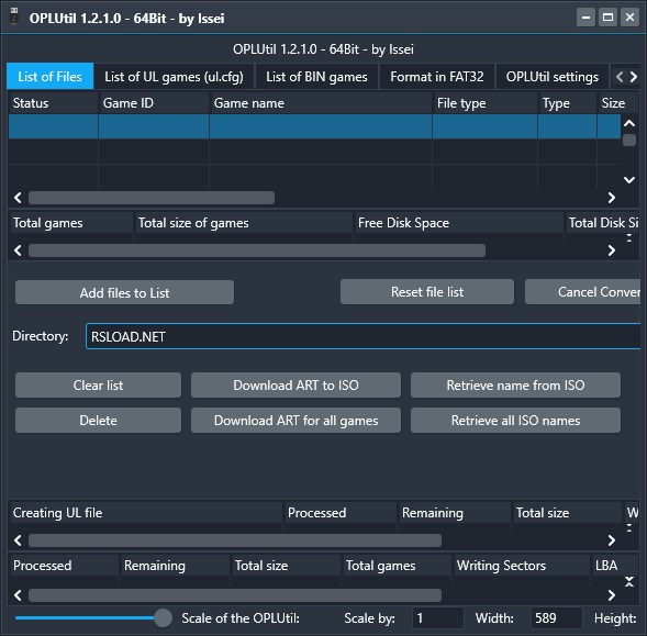 OPLUtil версия 1.2.1.0 для x64