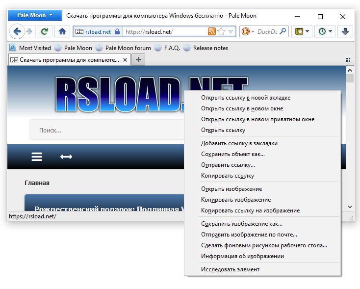 Pale Moon 33.5.0 для x64: для Windows XP на русском