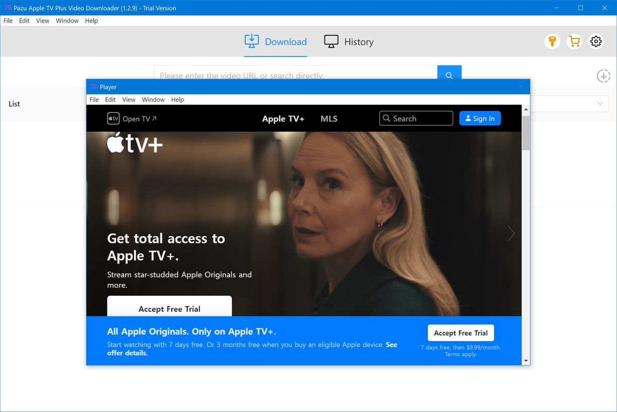 Pazu Video Downloader для Apple TV Plus версии 1.2.9 x64