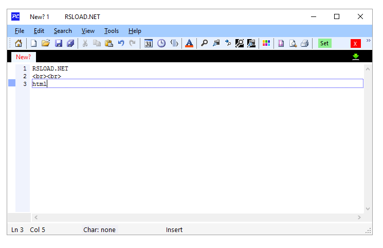 программы ProgramEdit версии 5.1.2