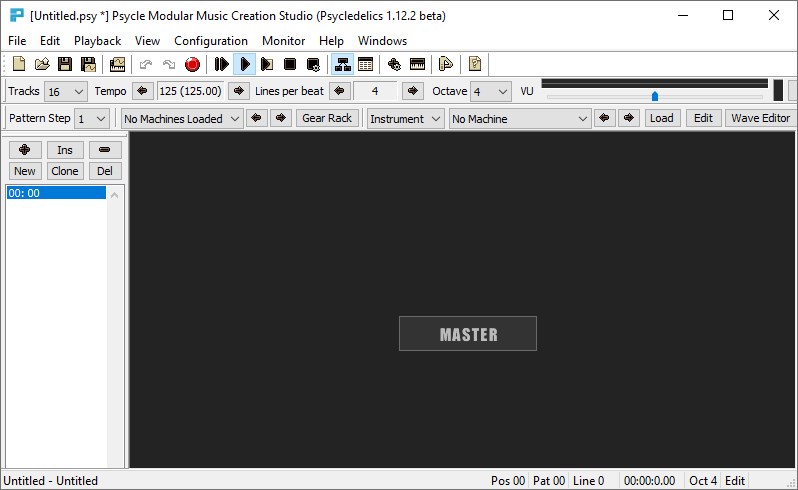 Psycle Modular Music Creation Studio версия 1.12.2 (Бета)
