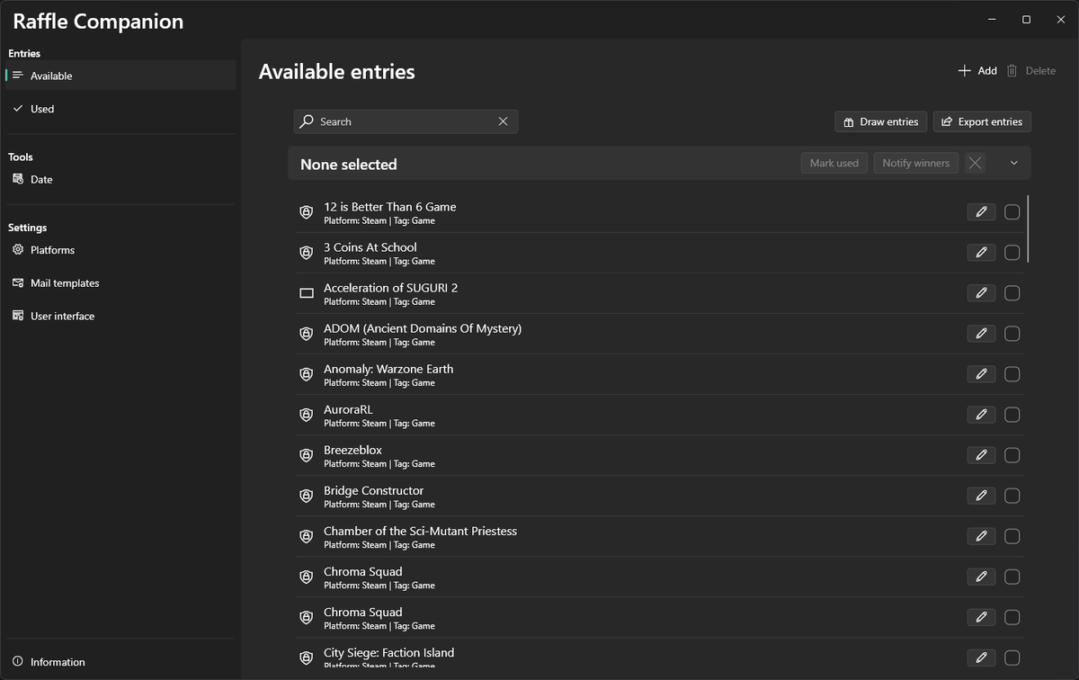 Raffle Companion версия 1.5.0 для x64