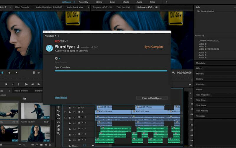 Red Giant PluralEyes версия 2023.0.0 для macOS