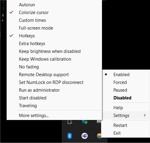 Redshift Tray версия 2.2.2