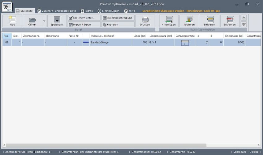 Оптимизатор Pre-Cut 4.2.60 от RIGOTECH