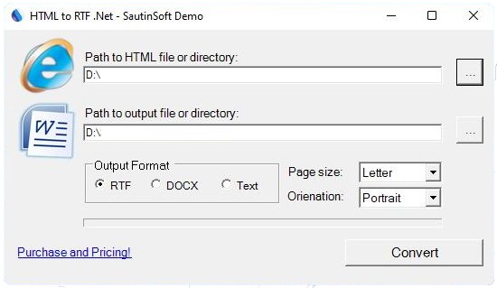 SautinSoft HTML to RTF .Net версия 8.5.2.16