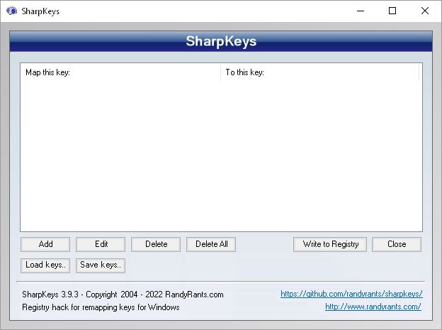 SharpKeys версия 3.9.4