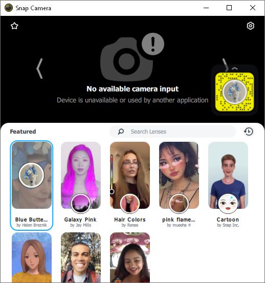 Новая версия Snap Camera 1.20