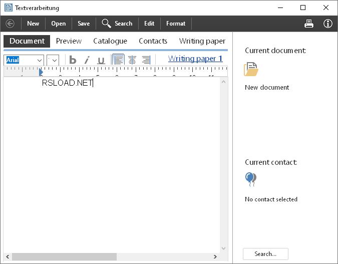 Редактор текста Softwarenetz версии 1.32