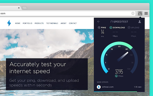 Speedtest для Chrome версии 1.0.9.11