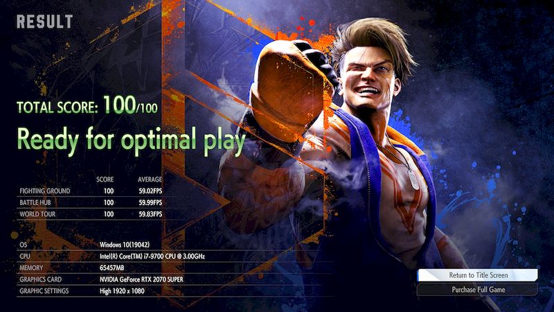Тестирование производительности STREET FIGHTER 6 версии 1.0.0.1