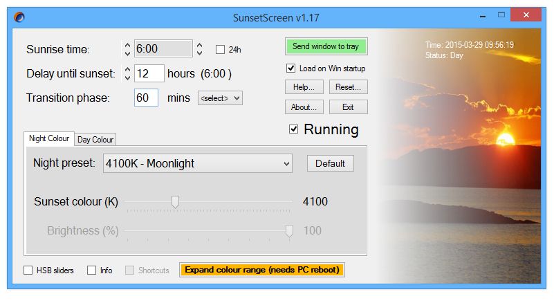 SunsetScreen 1.50 с портативной версией на русском + репак