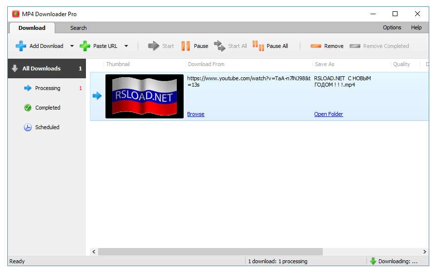 Tomabo MP4 Downloader Pro версия 5.3.5 и Портативная версия