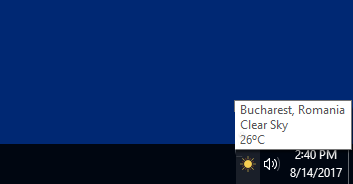 Tray Weather 1.26.1 с русским языком
