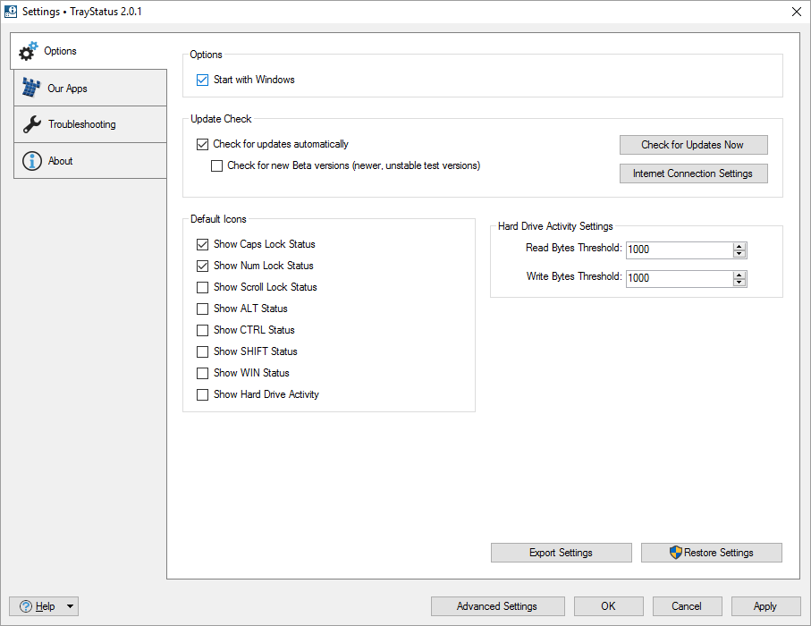 TrayStatus 5.0: Портативная и переупакованная Pro версия