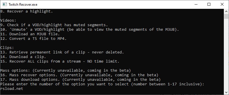 Горячее исправление Twitch Recover 2.0a