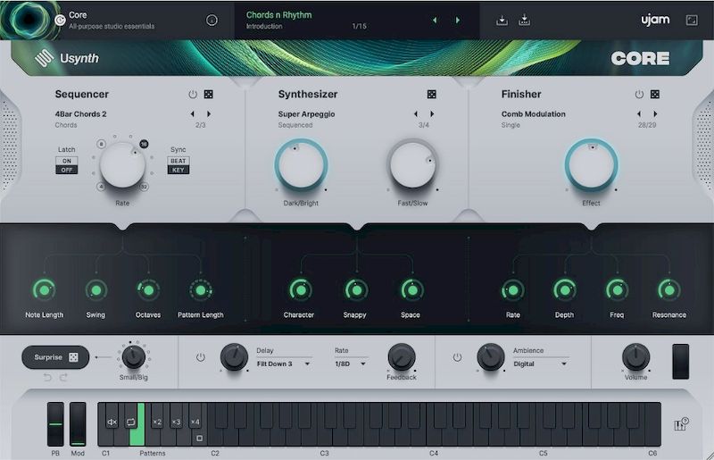 UJAM Usynth CORE версии 1.0.0