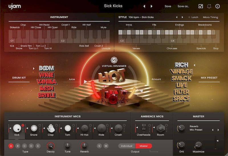 uJAM Виртуальный Барабанщик HOT 2.3.0