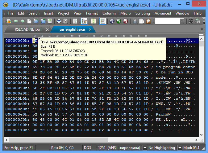 UltraEdit 31.2.0.39 для Windows x64, Portable версия для MacOS с поддержкой русского языка