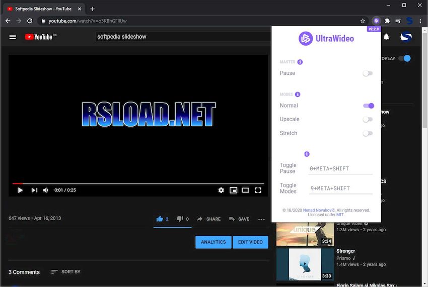 UltraWideo версия 2.5.2