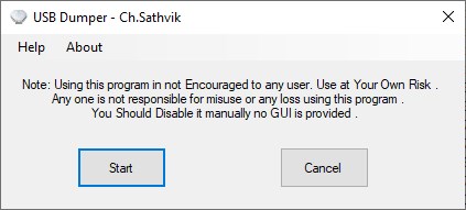 USB Dumper версия 1.0