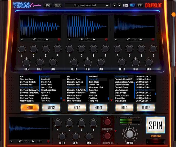 Vegas Audio Drumslot версия 2.0