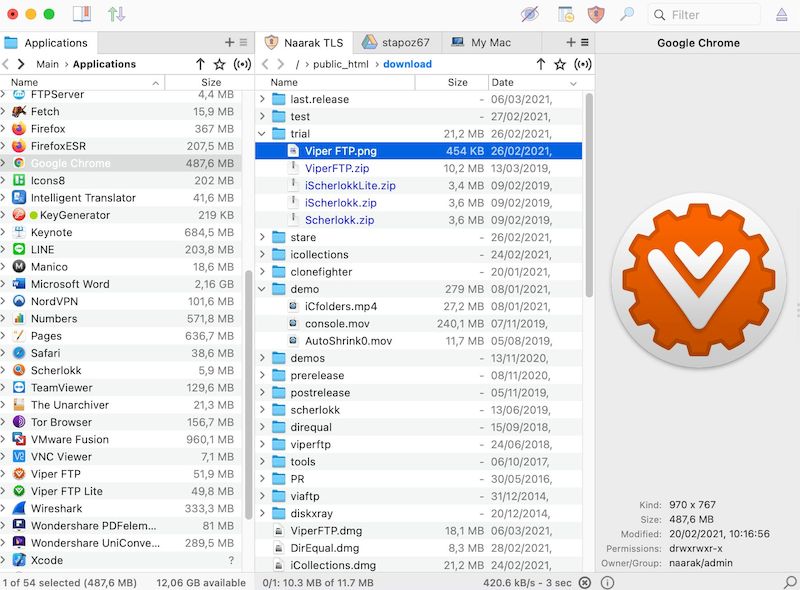 Viper FTP версия 6.2.5 (62506)
