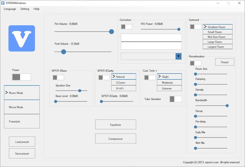 ViPER4Windows версия 1.0.5