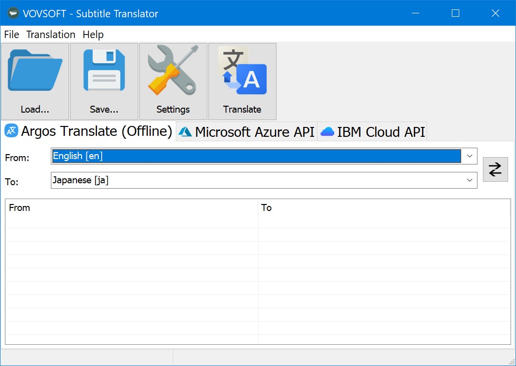 VovSoft Subtitle Translator версия 2.5