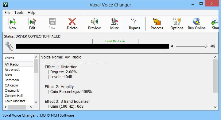 Voxal Voice Changer 8.00 Плюс Русская Версия
