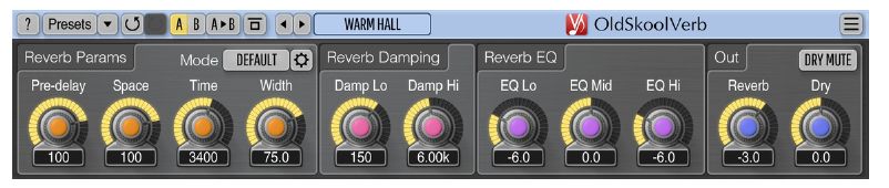 Voxengo OldSkoolVerb версии 2.8 и Plus 1.6