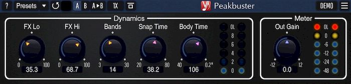 Voxengo Peakbuster версии 1.6