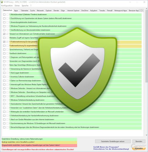 W10Privacy версия 5.1.0.2 с русским интерфейсом