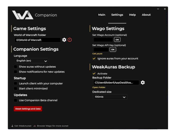 WeakAuras Companion версия 5.5.4
