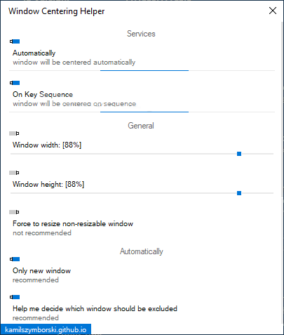 Помощник по центровке окон 1.2.11 + Портативная версия