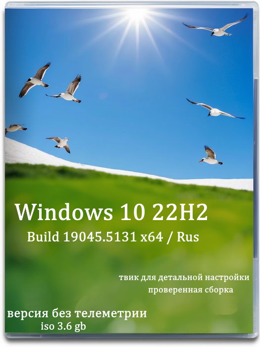 Windows 10 22H2 на Русском без активации и рекламы