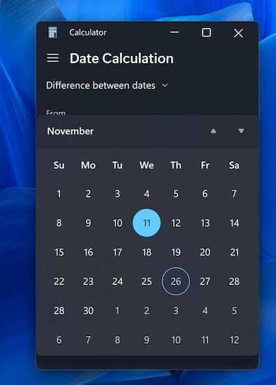 Калькулятор Windows версии 11.2208.1.0
