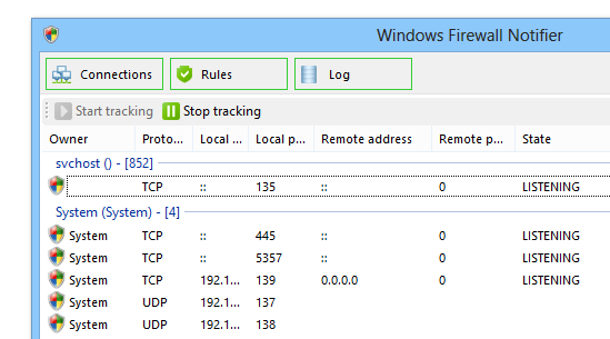 Windows Firewall Notifier версия 2.6 Бета