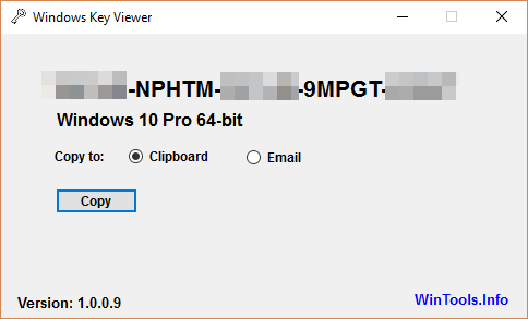 Обзор Windows Key Viewer версии 1.3.0.19