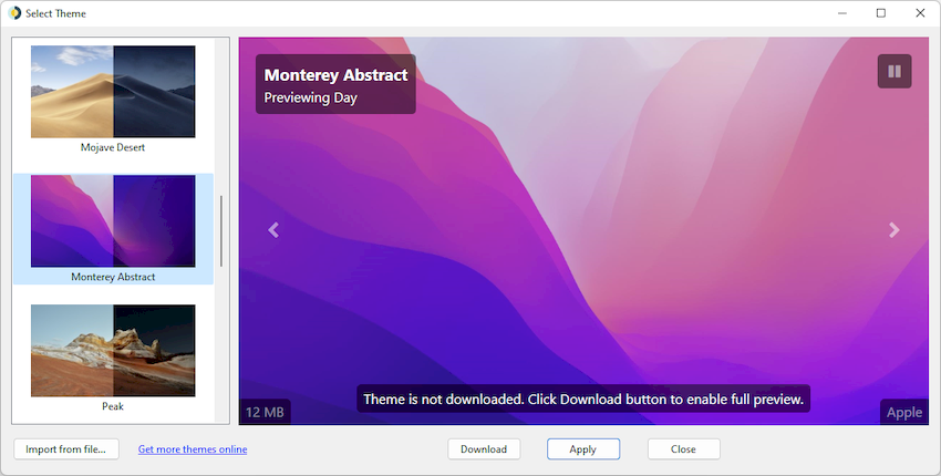 WinDynamicDesktop 5.1.0 для x64 в портативной версии