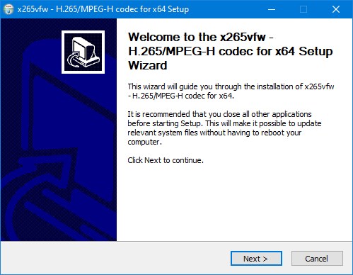 x265vfw версия 3.50