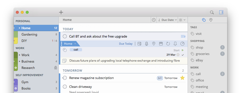 2Do версия 2.8.6 для macOS
