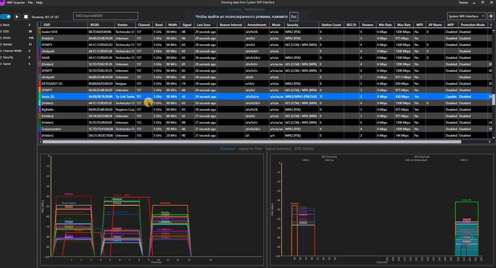 AccessAgility WiFi Scanner версии 2.9.1.549 с портативным вариантом